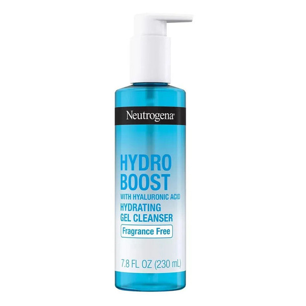 Neutrogena Hydro Boost Fragrance Free Hydrating Gel Facial Cleanser, 7.8 Fl Oz