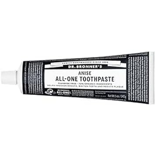 Dr. Bronner’S Anise Toothpaste. Fluoride-Free Natural Toothpaste 5 Oz