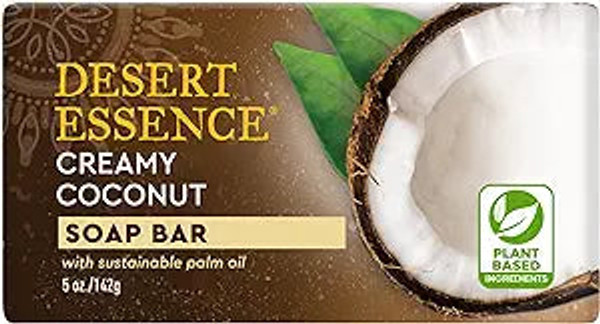 Desert Essence, Bar Soap Creamy Coconut, 1 Each, 5 Oz
