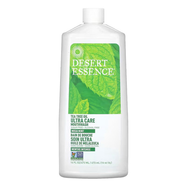 Desert Essence, Mouthwash Tea Tree Ultra Care Mint, 1 Each, 16 Fl Oz
