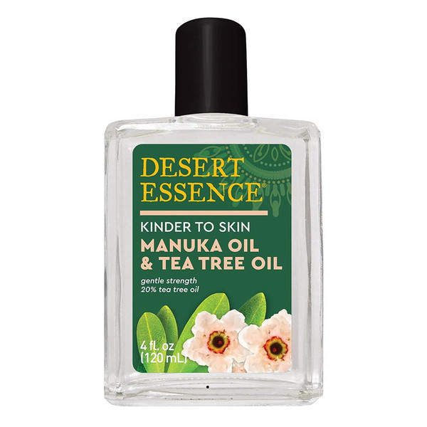 Desert Essence, Kinder To Skin Manuka Oil And Tea Tree Oil, 1 Each, 4 Fl Oz.