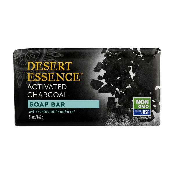 Desert Essence, Soap Bar Activated Charcoal, 1 Each, 5 Oz