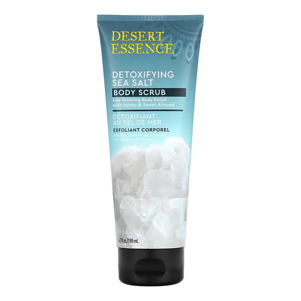 Desert Essence, Body Scrub Detoxifying Sea Salt, 1 Each, 6.7 Fl Oz