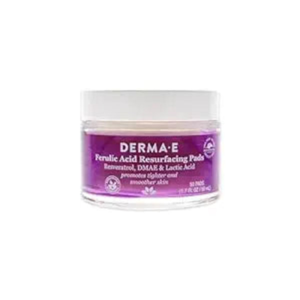 Derma E, Ferulic Acid Resurfacing Pads, 1 Each, 50 Ct, 1.7 Oz