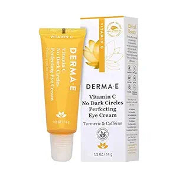Derma E, Vitamin C No Dark Circles Perfecting Eye Cream, 1 Each, 0.5 Oz