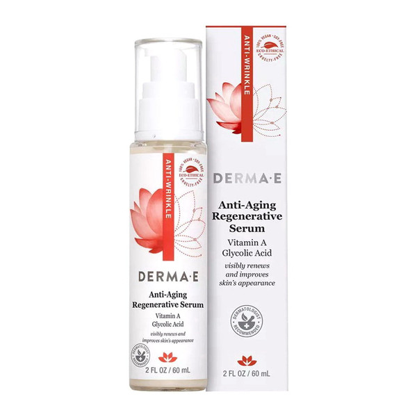 Derma E, Anti Wrinkle Night Serum Vitamin A, 1 Each, 2 Fl Oz