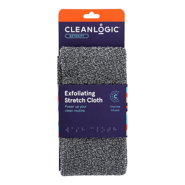 Cleanlogic,  Detox Exfoliate Stretch Cloth, 1 Each, 1 Ct