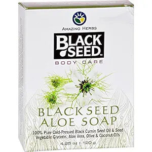 Black Seed, Pure Cold Pressed Aloe Bar Soap, 1 Each, 4.25 Oz