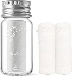 Better & Better Natural Floss In Refillable Glass Jar