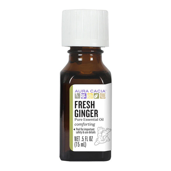 Aura Cacia, Essential Oil Fresh Ginger, 1 Each, 0.5 Oz