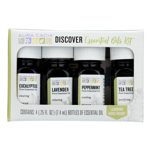 Aura Cacia, Essential Oil Discovery Kit, 1 Each, 4/.25 Oz