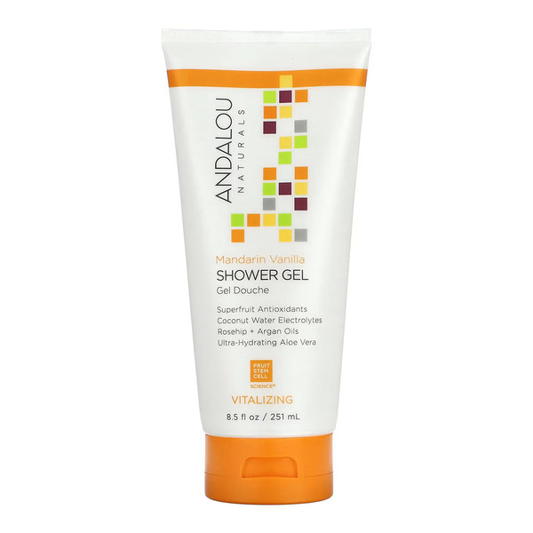 Andalou Naturals, Shower Gel Mandarin Vanilla Vitalizing, 1 Each, 8.5 Oz