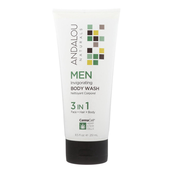Andalou Naturals, 3 In 1 Body Wash Men'S Invigorating, 1 Each, 8.5 Oz