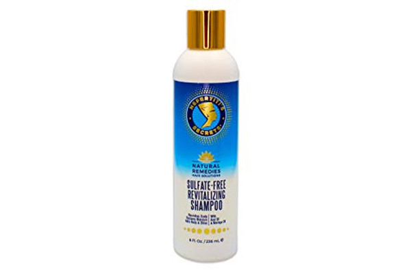 Nefertiti'S Secrets Sulfate-Free Revitalizing Shampoo   Moringa Oil & Aloe Vera Hair & Scalp Shampoo   Strengthen Hair & Stimulates Hair Growth   Paraben-Free   8 Oz / 236 Ml