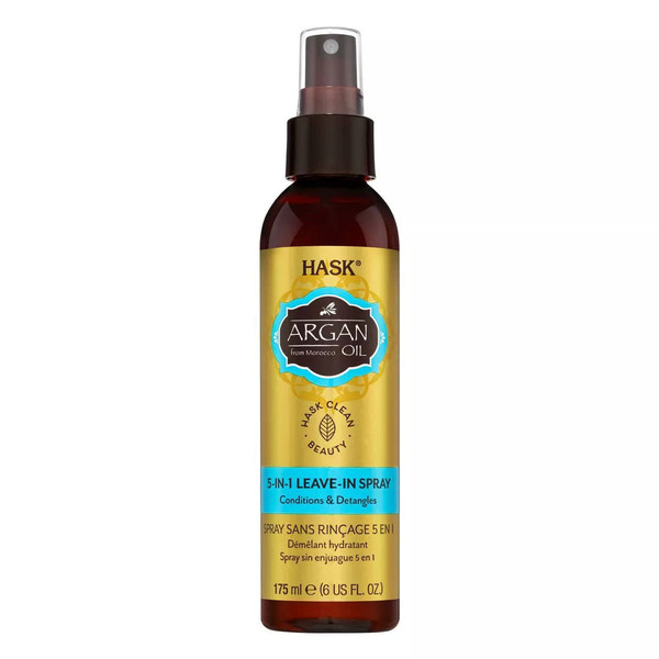 Hask Repairing Argan Oil 5-In-1 Leave In Conditioner Spray For All Hair Types, 6 Oz