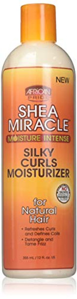 African Pride Shea Miracle Silky Curls Hair Moisturizer - Contains Shea & African Mango Butter, 12 Oz