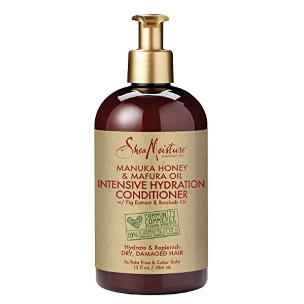 Sheamoisture Conditioner Intensive Hydration For Dry, Damaged Hair Manuka Honey And Mafura Oil To Nourish And Soften Hair 13 Oz