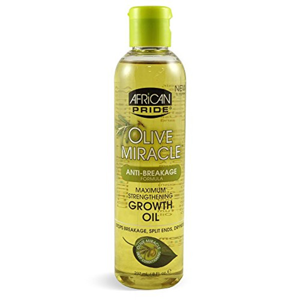 African Pride Olive Miracle Growth Oil, 8 Fluid Ounce