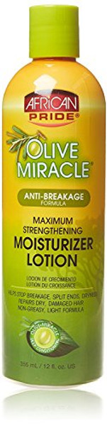 African Pride Olive Miracle Moisturizer Lotion 12 Oz