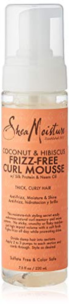 Shea Moisture Sheamoisture Coconut & Hibiscus Frizz-Free Curl Mousse - 7.5 Fl Oz, 7.5 Oz