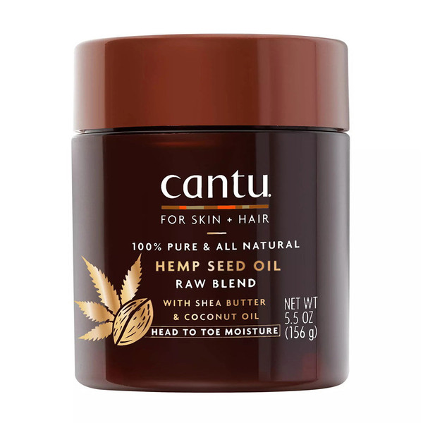 Cantu For Skin + Hair Hemp Seed Oil Raw Blend 5.5 Ounce Jar