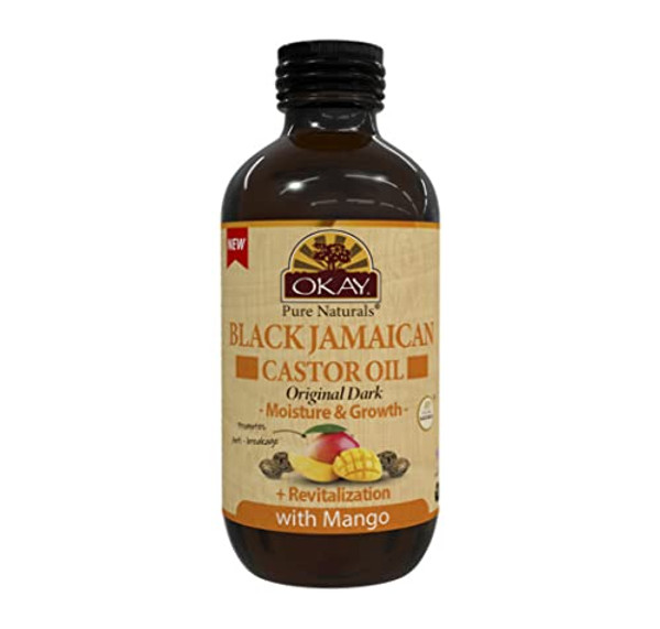 Okay Okay-Bjodma4 4 Oz Black Jamaican Castor Oil Original Dark - Mango