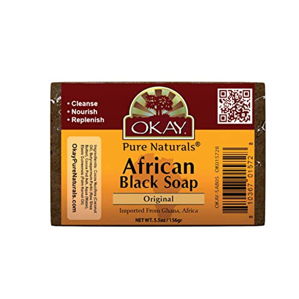 Okay African Black Original Soap 5.5Oz / 142Gr