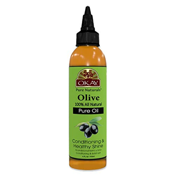 Okay 100% Pure Olive Oil For Skin And Hair 4Oz