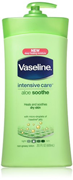 Vaseline Intensive Care Non Greasy Body Lotion With Aloe Soothe For Dry Skin, 600Ml