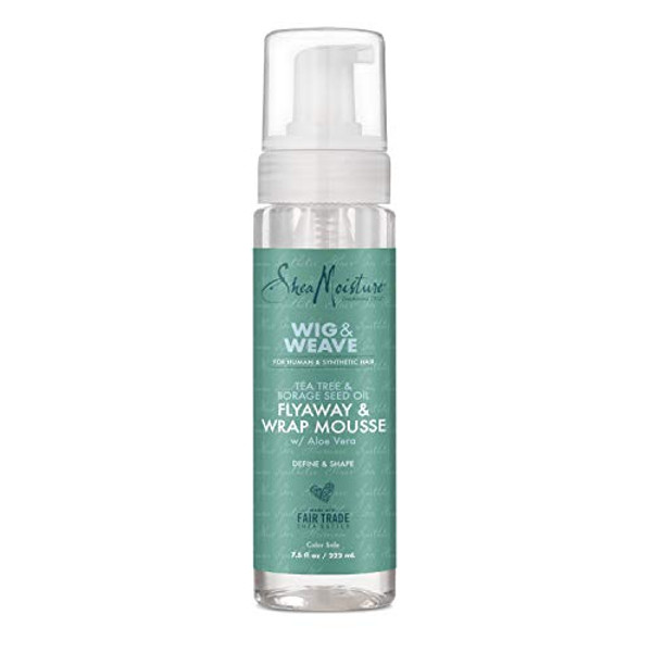Sheamoisture Mousse For Curly Hair, Wig Or Weave, Tea Tree And Borage Seed Oil, Paraben-Free Styling Mousse, 7.5 Ounce