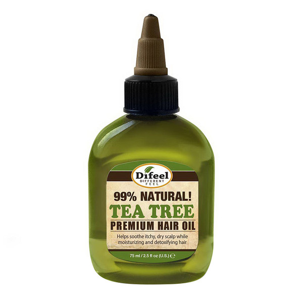 Difeel Premium Natural Hair Oil - Tea Tree Oil For Dry Scalp 2.5 Ounce
