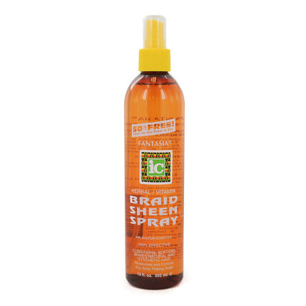 Fantasia Ic Herbal Braid Sheen Spray With Sulfur Complex 12 Oz