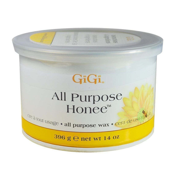 Gigi All Purpose Honee Hair Removal Soft Wax For All Skin And Hair Types, 14 Oz