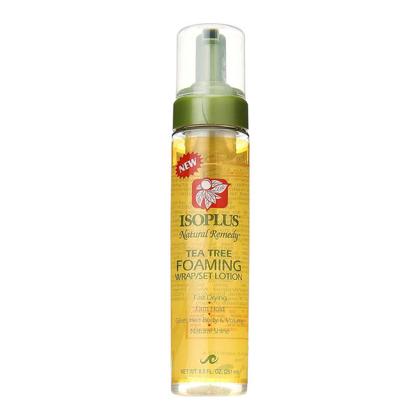 Isoplus Natural Remedy Tea Tree Foaming Wrap/Set Lotion 8.5 Oz