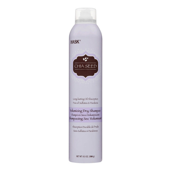 Hask Chia Seed Long-Lasting Absorption Volumizing Dry Shampoo, 6.5 Oz