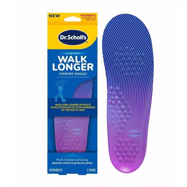 Dr. Scholl'S Walk Longer Insoles, 1Ct