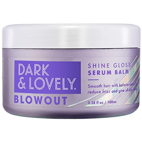 Softsheen-Carson Dark And Lovely Blowout Anti Frizz Smoothing Shine Hair Serum With Castor Oil, For Curly Hair, 3.4 Fl Oz