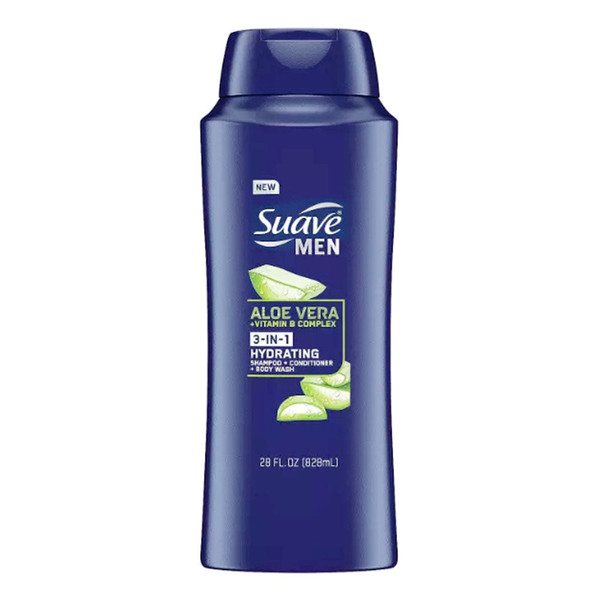 Suave Men Shampoo, Conditioner, Body Wash ,28 Oz