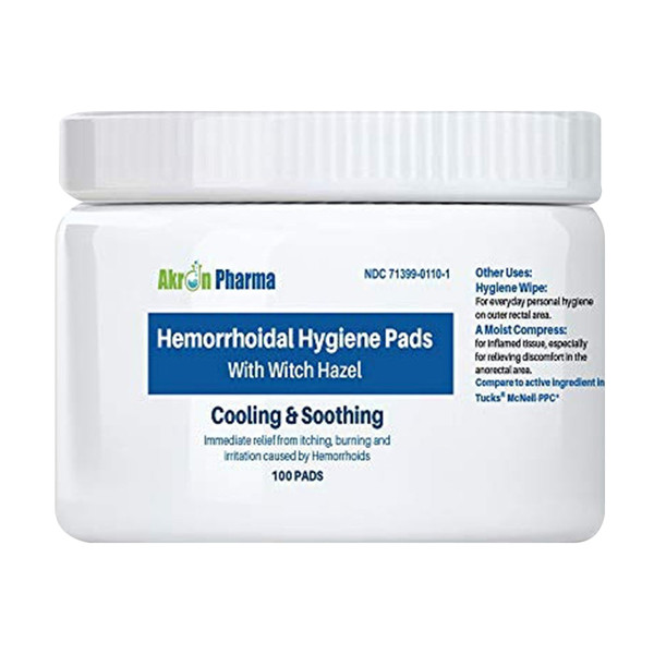 Hemorrhoidal Pads With Witch Hazel Compare To Tucks Pads
