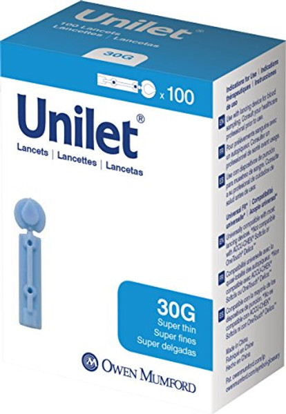 Owen Mumford Unilet Super Thin Lancets, 100 Count