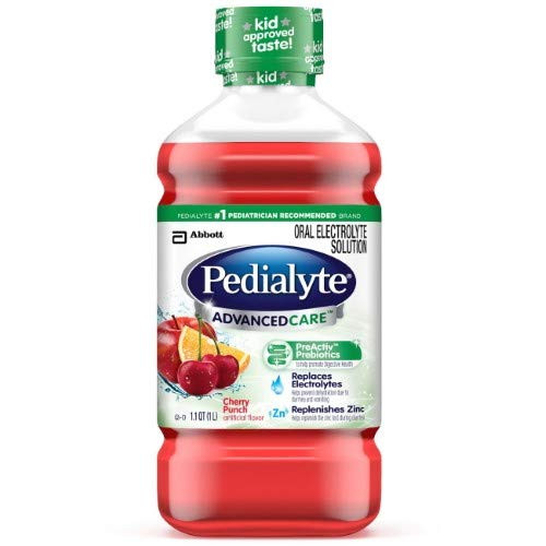 Pedialyte Advanced Care Oral Electrolyte Solution, Cherry Punch - 33.8 Oz