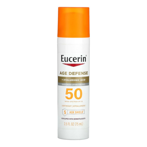 Eucerin Sun Age Defense Spf 50 Face Sunscreen Lotion , 2.5 Fl Oz Bottle