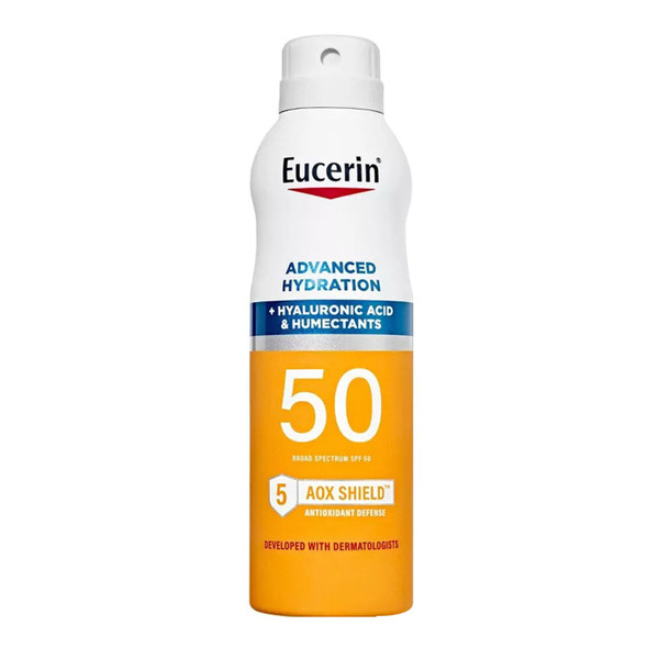 Eucerin Advanced Hydration Spf 50 Sunscreen Spray, Lightweight Sunscreen Lotion Spray, 6 Fl Oz Spray Bottle
