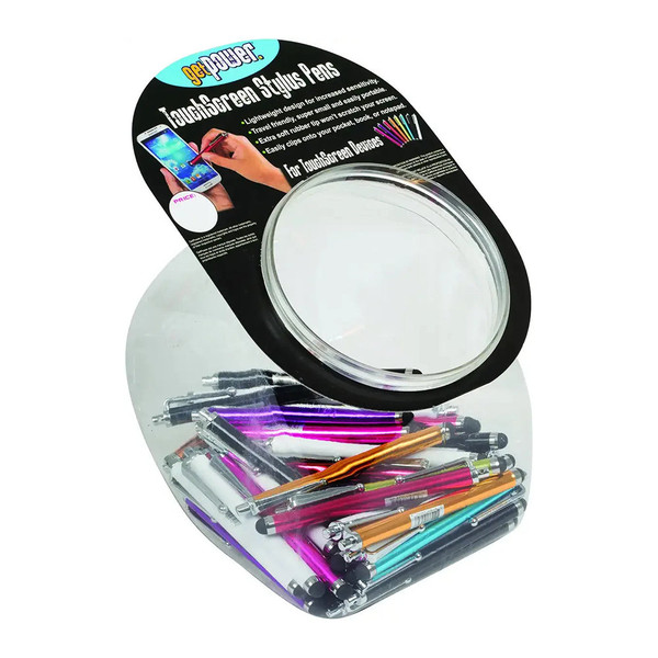 Aries Manufacturing Gp-Penbowl Get Power Stylus Pens Metallic