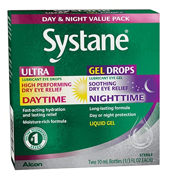 Systane Day And Night Eye Drops, Assorted, 0.68 Fl Oz