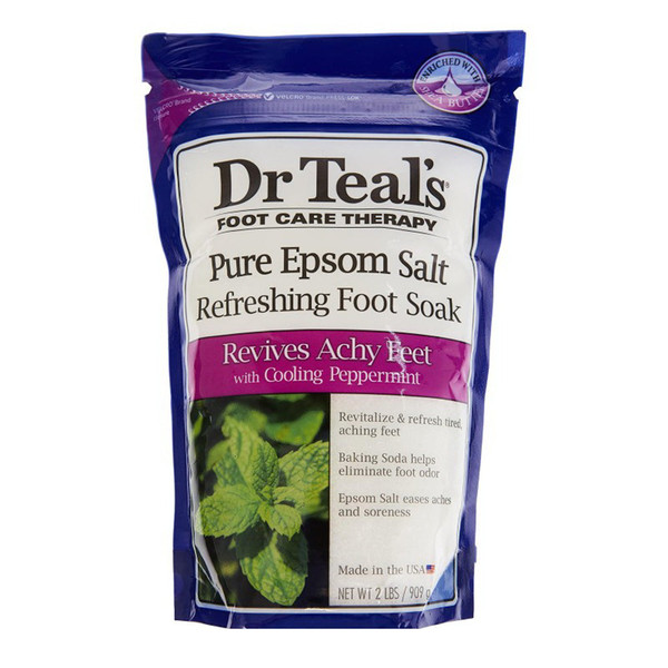 Dr Teal'S Epsom Salt Foot Soak, Cooling Peppermint, 32 Ounce