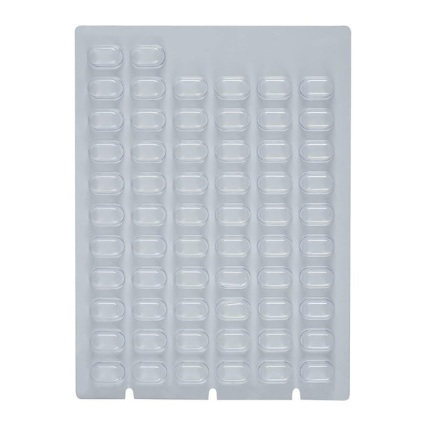 Ezy Dose Unit Dose Tray For Pill, Medicine, Vitamin Organizer Box, Monthly Or Weekly Compatibility, Use With Cold Seal System Planner, 62 Dose,Clear
