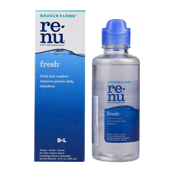 Bausch & Lomb Renu Fresh Multi-Purpose Solution, 4 Fl Oz