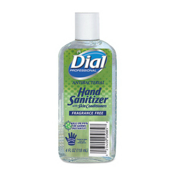 Dia00685 - Dial 00685 Fragrance Free Instant Hand Sanitizer, 4 Oz