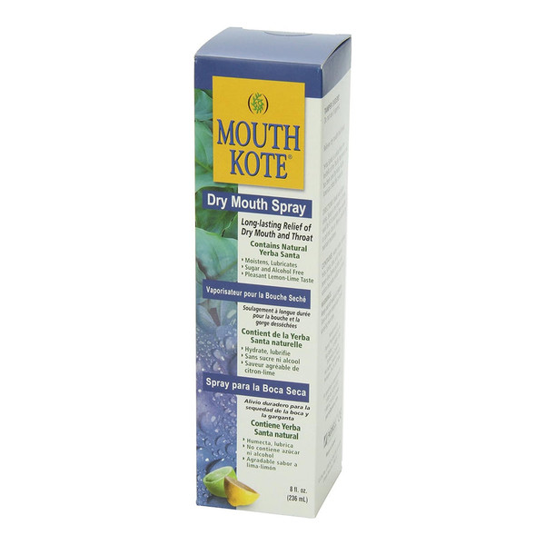 Mouth Kote Dry Mouth Spray, Oral Moisturizer With Yerba Santa, 8 Fluid Ounce